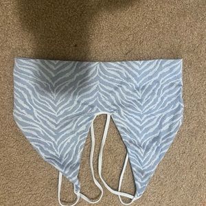 blue tiger print tank top